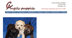 Desktop Screenshot of cangelspuppies.com